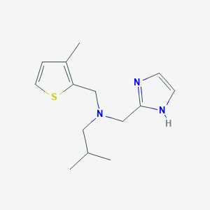 (1H-imidazol-2-ylmethyl)isobutyl[(3-methyl-2-thienyl)methyl]amine