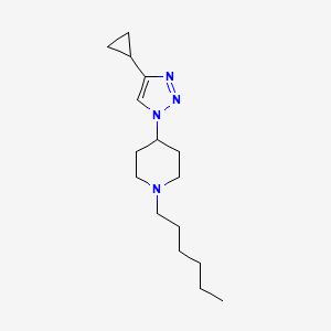 4-(4-cyclopropyl-1H-1,2,3-triazol-1-yl)-1-hexylpiperidine