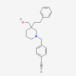 [1-(4-ethynylbenzyl)-3-(2-phenylethyl)-3-piperidinyl]methanol