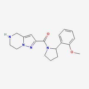 2-{[2-(2-methoxyphenyl)-1-pyrrolidinyl]carbonyl}-4,5,6,7-tetrahydropyrazolo[1,5-a]pyrazine hydrochloride