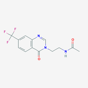 N-{2-[4-oxo-7-(trifluoromethyl)quinazolin-3(4H)-yl]ethyl}acetamide