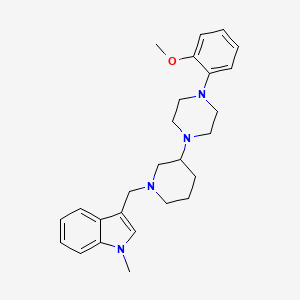 3-({3-[4-(2-methoxyphenyl)-1-piperazinyl]-1-piperidinyl}methyl)-1-methyl-1H-indole