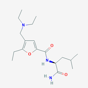 N-[(1S)-1-(aminocarbonyl)-3-methylbutyl]-4-[(diethylamino)methyl]-5-ethyl-2-furamide