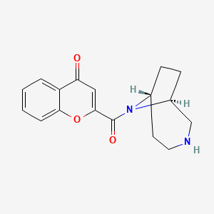 2-[(1S*,6R*)-3,9-diazabicyclo[4.2.1]non-9-ylcarbonyl]-4H-chromen-4-one