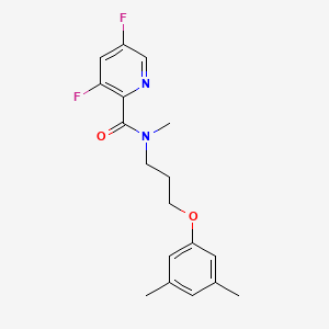 molecular formula C18H20F2N2O2 B4528800 N-[3-(3,5-dimethylphenoxy)propyl]-3,5-difluoro-N-methylpyridine-2-carboxamide 