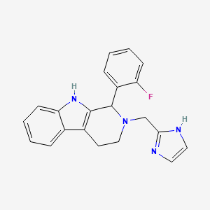 1-(2-fluorophenyl)-2-(1H-imidazol-2-ylmethyl)-2,3,4,9-tetrahydro-1H-beta-carboline