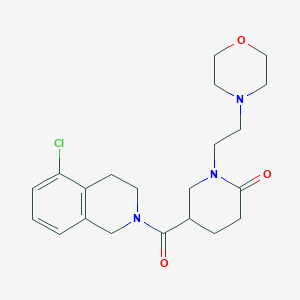 5-[(5-chloro-3,4-dihydro-2(1H)-isoquinolinyl)carbonyl]-1-[2-(4-morpholinyl)ethyl]-2-piperidinone