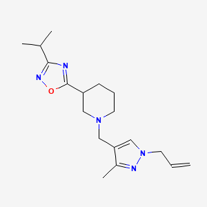 1-[(1-allyl-3-methyl-1H-pyrazol-4-yl)methyl]-3-(3-isopropyl-1,2,4-oxadiazol-5-yl)piperidine