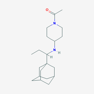 1-acetyl-N-[1-(1-adamantyl)propyl]piperidin-4-amine