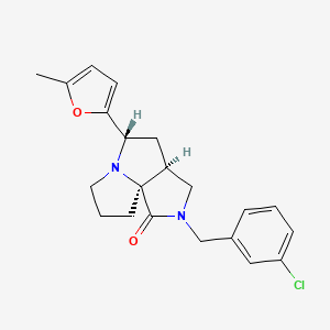 (3aS*,5S*,9aS*)-2-(3-chlorobenzyl)-5-(5-methyl-2-furyl)hexahydro-7H-pyrrolo[3,4-g]pyrrolizin-1(2H)-one