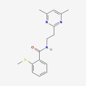 N-[2-(4,6-dimethyl-2-pyrimidinyl)ethyl]-2-(methylthio)benzamide