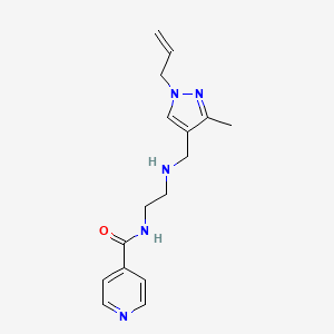 N-(2-{[(1-allyl-3-methyl-1H-pyrazol-4-yl)methyl]amino}ethyl)isonicotinamide