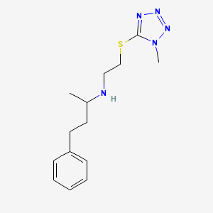 (1-methyl-3-phenylpropyl){2-[(1-methyl-1H-tetrazol-5-yl)thio]ethyl}amine