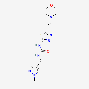 N-[(1-methyl-1H-pyrazol-4-yl)methyl]-N'-[5-(2-morpholin-4-ylethyl)-1,3,4-thiadiazol-2-yl]urea