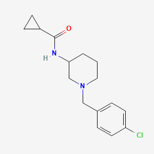 molecular formula C16H21ClN2O B4528980 N-[1-(4-chlorobenzyl)-3-piperidinyl]cyclopropanecarboxamide 