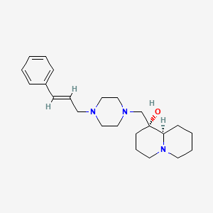 (1R,9aR)-1-({4-[(2E)-3-phenylprop-2-en-1-yl]piperazin-1-yl}methyl)octahydro-2H-quinolizin-1-ol