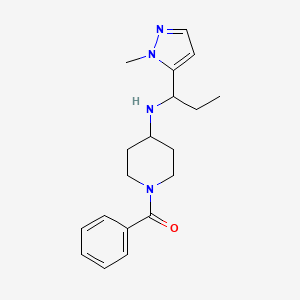 1-benzoyl-N-[1-(1-methyl-1H-pyrazol-5-yl)propyl]piperidin-4-amine