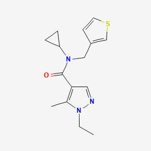 N-cyclopropyl-1-ethyl-5-methyl-N-(3-thienylmethyl)-1H-pyrazole-4-carboxamide