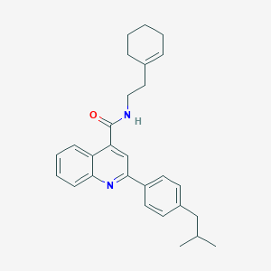 N~4~-[2-(1-cyclohexenyl)ethyl]-2-(4-isobutylphenyl)-4-quinolinecarboxamide