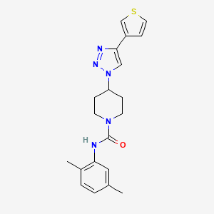 molecular formula C20H23N5OS B4529093 N-(2,5-dimethylphenyl)-4-[4-(3-thienyl)-1H-1,2,3-triazol-1-yl]piperidine-1-carboxamide 