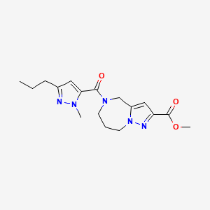 methyl 5-[(1-methyl-3-propyl-1H-pyrazol-5-yl)carbonyl]-5,6,7,8-tetrahydro-4H-pyrazolo[1,5-a][1,4]diazepine-2-carboxylate