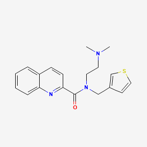 molecular formula C19H21N3OS B4529115 N-[2-(dimethylamino)ethyl]-N-(3-thienylmethyl)quinoline-2-carboxamide 