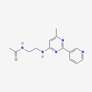 N-{2-[(6-methyl-2-pyridin-3-ylpyrimidin-4-yl)amino]ethyl}acetamide