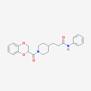 3-[1-(2,3-dihydro-1,4-benzodioxin-2-ylcarbonyl)-4-piperidinyl]-N-phenylpropanamide