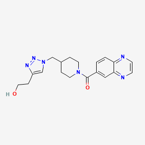 2-(1-{[1-(quinoxalin-6-ylcarbonyl)piperidin-4-yl]methyl}-1H-1,2,3-triazol-4-yl)ethanol