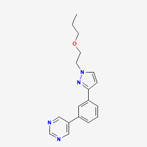 5-{3-[1-(2-propoxyethyl)-1H-pyrazol-3-yl]phenyl}pyrimidine