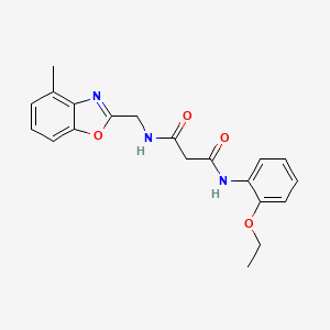 N-(2-ethoxyphenyl)-N'-[(4-methyl-1,3-benzoxazol-2-yl)methyl]malonamide