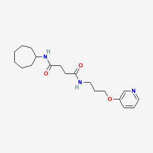 N-cycloheptyl-N'-[3-(pyridin-3-yloxy)propyl]succinamide