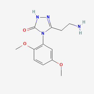 5-(2-aminoethyl)-4-(2,5-dimethoxyphenyl)-2,4-dihydro-3H-1,2,4-triazol-3-one