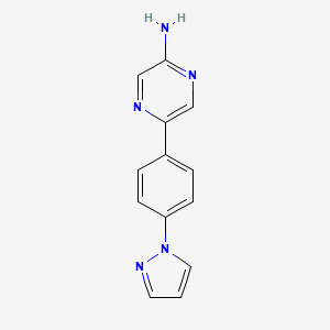 5-[4-(1H-pyrazol-1-yl)phenyl]-2-pyrazinamine