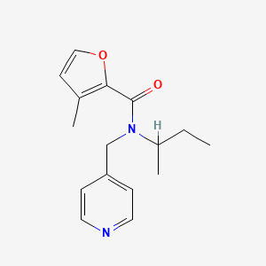 N-(sec-butyl)-3-methyl-N-(pyridin-4-ylmethyl)-2-furamide