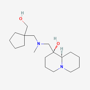 (1R,9aR)-1-{[{[1-(hydroxymethyl)cyclopentyl]methyl}(methyl)amino]methyl}octahydro-2H-quinolizin-1-ol