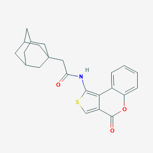 2-(1-adamantyl)-N-(4-oxo-4H-thieno[3,4-c]chromen-1-yl)acetamide