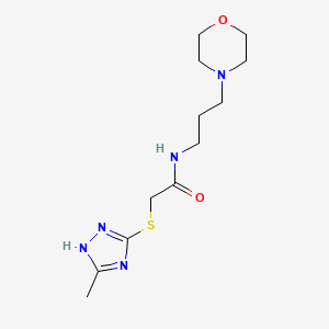 2-[(3-methyl-1H-1,2,4-triazol-5-yl)thio]-N-(3-morpholin-4-ylpropyl)acetamide