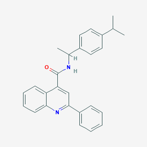 N-[1-(4-isopropylphenyl)ethyl]-2-phenyl-4-quinolinecarboxamide