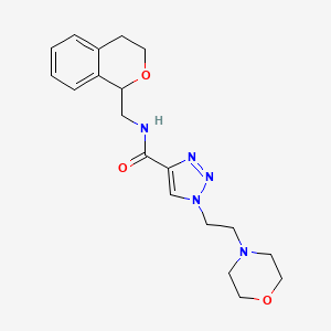 N-(3,4-dihydro-1H-isochromen-1-ylmethyl)-1-[2-(4-morpholinyl)ethyl]-1H-1,2,3-triazole-4-carboxamide