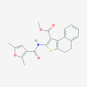 molecular formula C21H19NO4S B452939 Methyl 2-[(2,5-dimethyl-3-furoyl)amino]-4,5-dihydronaphtho[2,1-b]thiophene-1-carboxylate 