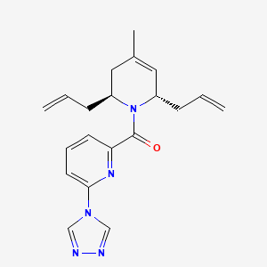 2-{[(2S*,6S*)-2,6-diallyl-4-methyl-3,6-dihydropyridin-1(2H)-yl]carbonyl}-6-(4H-1,2,4-triazol-4-yl)pyridine