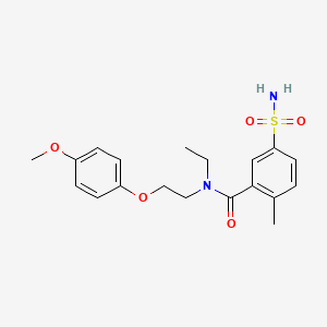 5-(aminosulfonyl)-N-ethyl-N-[2-(4-methoxyphenoxy)ethyl]-2-methylbenzamide