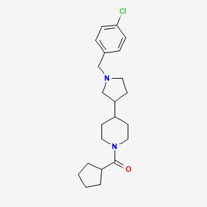 4-[1-(4-chlorobenzyl)-3-pyrrolidinyl]-1-(cyclopentylcarbonyl)piperidine