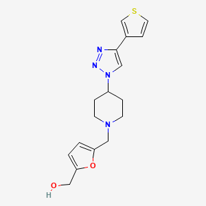 [5-({4-[4-(3-thienyl)-1H-1,2,3-triazol-1-yl]-1-piperidinyl}methyl)-2-furyl]methanol trifluoroacetate (salt)