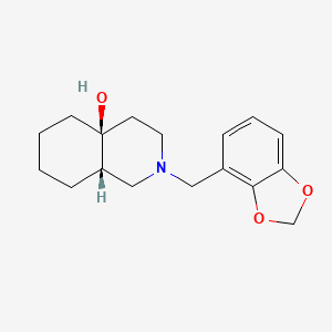 (4aS*,8aS*)-2-(1,3-benzodioxol-4-ylmethyl)octahydroisoquinolin-4a(2H)-ol