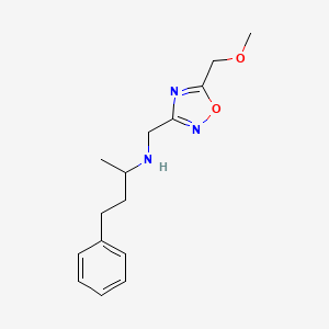 N-{[5-(methoxymethyl)-1,2,4-oxadiazol-3-yl]methyl}-4-phenylbutan-2-amine