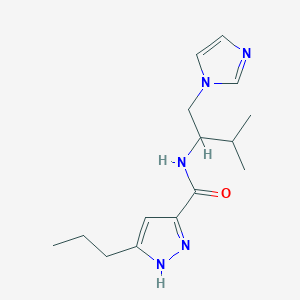 N-[1-(1H-imidazol-1-ylmethyl)-2-methylpropyl]-3-propyl-1H-pyrazole-5-carboxamide