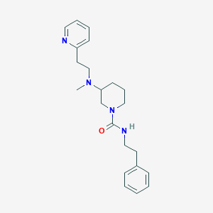 3-{methyl[2-(2-pyridinyl)ethyl]amino}-N-(2-phenylethyl)-1-piperidinecarboxamide