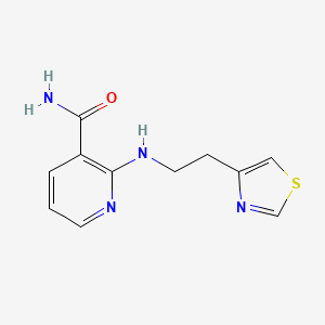 2-{[2-(1,3-thiazol-4-yl)ethyl]amino}nicotinamide